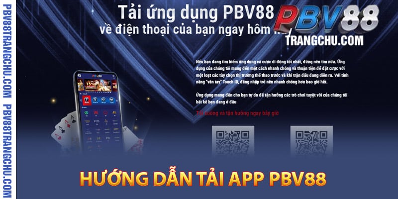 Hướng dẫn tải app Pbv88